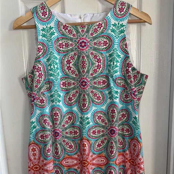 London Times Dresses & Skirts - London Times Sleeveless Floral Dress 12 Colorful Zip Back Spring Feminine Resort